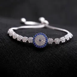 The Real Effect London 800 Silver CZ Bracelet for Women-image-86