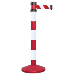 RS PRO Red & White Steel Retractable Barrier, 4m, Red, White Tape Model No 1745908-image-30