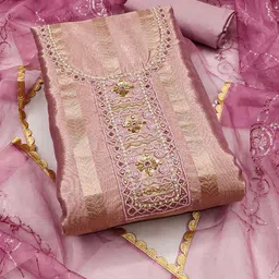 KALINI Organza Unstitched Dress Material-picture-12