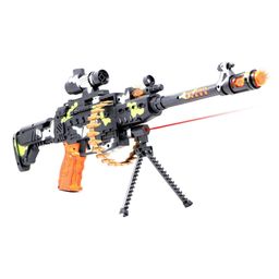 Uniquebuyin Army Style Toy Gun with Music And Laser Light Multicolor- 25 Pieces-0