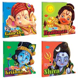 Books of Shiva Krishna Ganesh & Hanuman Set of 4 - English-1