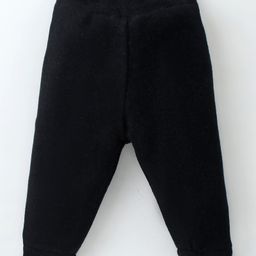 Yellow Apple Full Length Solid Lounge Pants - Black-image-97