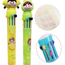Bunie Cute Cartoon Topper Ball Pens Set - Multicolor Pack of 2-image-29