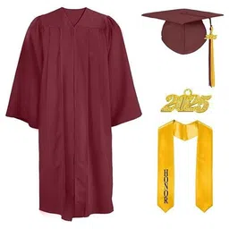 RAJ FANCY DRESSES Full Sleeves Convocation Theme Costume Set - Maroon-picture-0