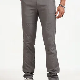 NEVER NEUD Men Relaxed Cargos Trousers-image-80