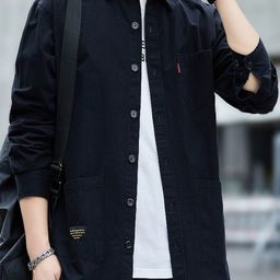 StyleCast Men Spread Collar Solid Cotton Casual Shirt-image-28