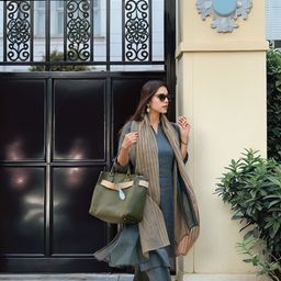 DIVASTRI Raja Saab Notch Neck Straight Kurta With Palazzo & Dupatta-image-78