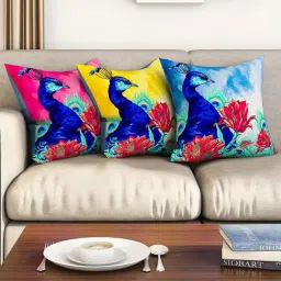 SEJ by Nisha Gupta Multicolor Cushion Covers - Set of 3-29