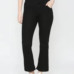 Spykar Black Cotton Bootcut High Rise Jeans-picture-28