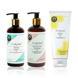 Fix My Curls Cleansing Shampoo, Hydrating Deep Conditioner & Leave In Cream Combo-8