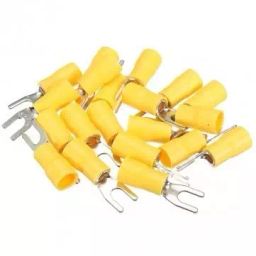 Globomotive Insulated Fork Spade U-Type Terminals Spade Quick Splice Crimp Wire Connectors (4mm, 200 Pack)-picture-11