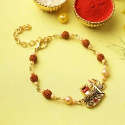 Aapno Rajasthan Divine Shivaling Rudraksh Rakhi-35