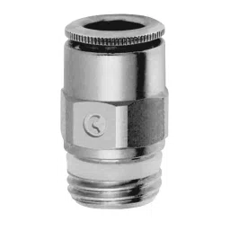 Camozzi 4 mm Tube Diameter 1/8 Thread Male Stud Straight Connector, S6510-4-1/8 (Pack of 20)-picture-15