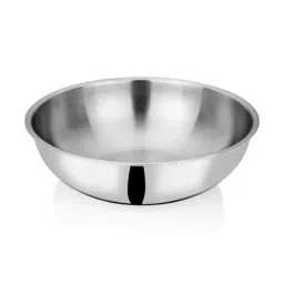 Bhalaria Food Grade Silver Stainless steel Triply Tasla ¿ 22 cm (2 L)-image-30