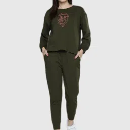 Chemistry Green Graphic Print Pajama Set-picture-36