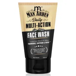 Man Arden Daily Multi-Action De-Tan Face Wash (Ubtan Turmeric + Saffron + Rose) - 100 ml-18