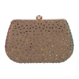 Mochi Gold Embellished Small Clutch-image-46