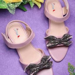 Tiny Bugs Girls Peach Party Wear Sandal-image-68