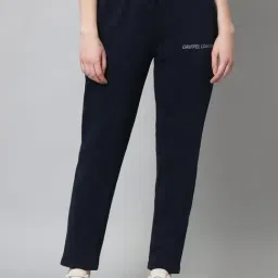 GRIFFEL Navy Printed Track Pants-image-33