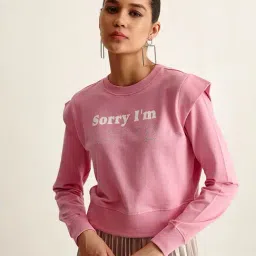 Cover Story Pink Cotton Graphic Print Sweater-picture-48
