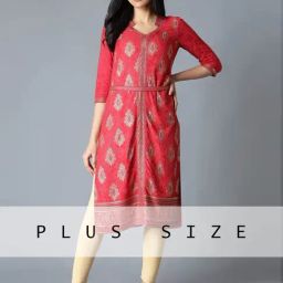 Aurelia Red Printed Straight Kurta-picture-48