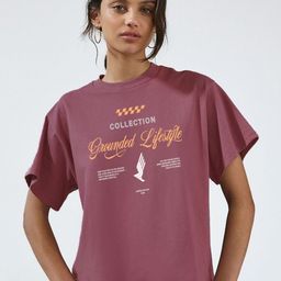 MISCHIEF MONKEY Women Printed Drop-Shoulder Sleeves T-shirt-picture-33