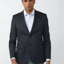 Van Heusen Grey Slim Fit Checks Blazer-picture-33