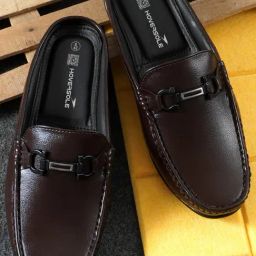 Hoversole Men's Shibuya Dark Cocoa Soft Mule Loafers-image-13
