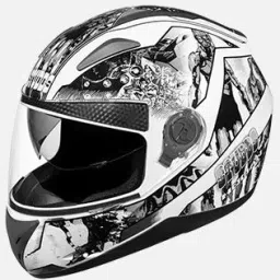Studds White Large (580 mm) Full Face Helmet, Shifter D7 Shifter-image-60