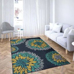 Presto Blue Polyester Washable Carpet-image-61