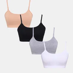 Sillysally Girls Pack of 4 Full Coverage Bra-image-21