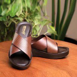 Aerowalk Women's Brown Cross Strap Wedges-image-50
