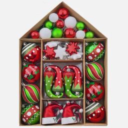 Little Surprise Box Christmas D¿cor Red Unisex Tree Hanging Xmas Decoration Set.-image-73
