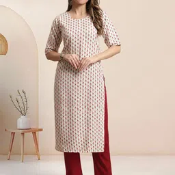 7Threads Women Pack Of 6 Floral Printed Daily Straight Kurtas-image-83