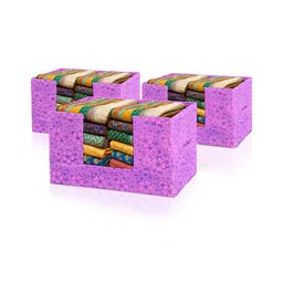 Aura Purple Set of 3 Regular Drawer Organiser Organisers-33