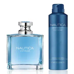 Nautica Voyage Eau de Toilette & Midnight Voyage Body Spray Combo-picture-44