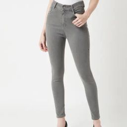 Miss Chase Grey High Rise Jeans-image-16