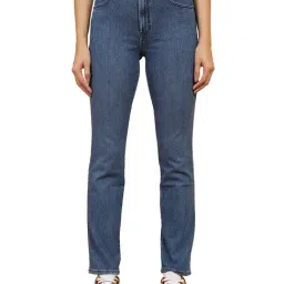 Wrangler Blue Slim Fit High Rise Jeans-image-71