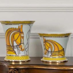 Whispering Homes Yellow Arkle Decorative Ceramic Temple & Ginger Jar - Small-image-21