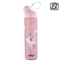Pexpo Pink Unicorn Stainless Steel Vacuum Insulated Water Bottle (500ml)-46