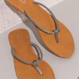 Inc.5 Women's Pewter Thong Sandals-image-40