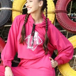 Sera Pink Printed Hoodie-image-27