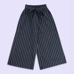Akkriti by Pantaloons Kids Blue Cotton Striped Trousers-image-10