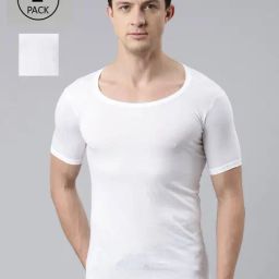 Dixcy Scott Originals White Cotton Vest - Pack of 2-image-30