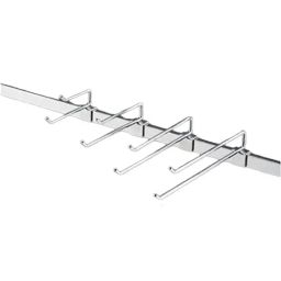 AS ONE 2-Tier Hook Hanger 25 cm Length 6 Φmm Steel & Chrome Plated, 61-43-24-9 (Set of 50 pcs)-14