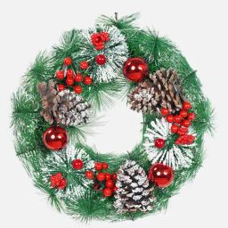 Little Surprise Box Christmas D¿cor Red Unisex Artificial Christmas Wreath For Door Wall-picture-45