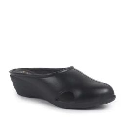 Fausto Women's Black Mule Wedges-image-99