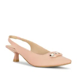 Bata Women's Pink Sling Back Sandals-picture-31