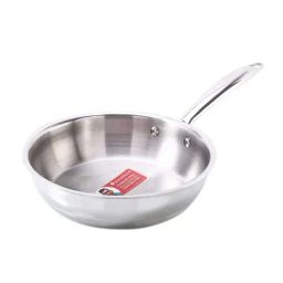 Wonderchef Nigella Silver Stainless Steel 22 cm Tri-Ply Fry Pan (1.8 L)-image-81
