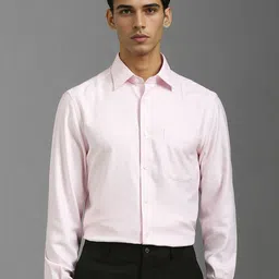 Louis Philippe Men Classic Checked Pure Cotton Formal Shirt-picture-23